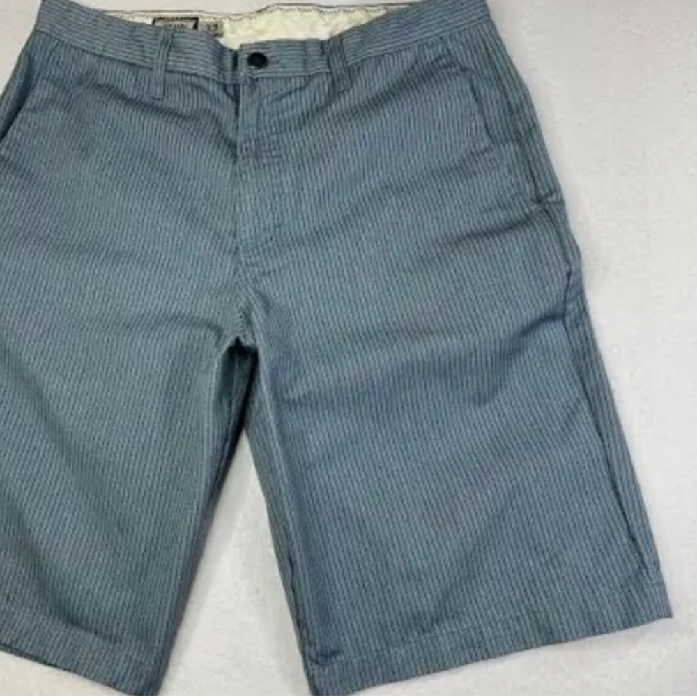 Volcom blue striped shorts
